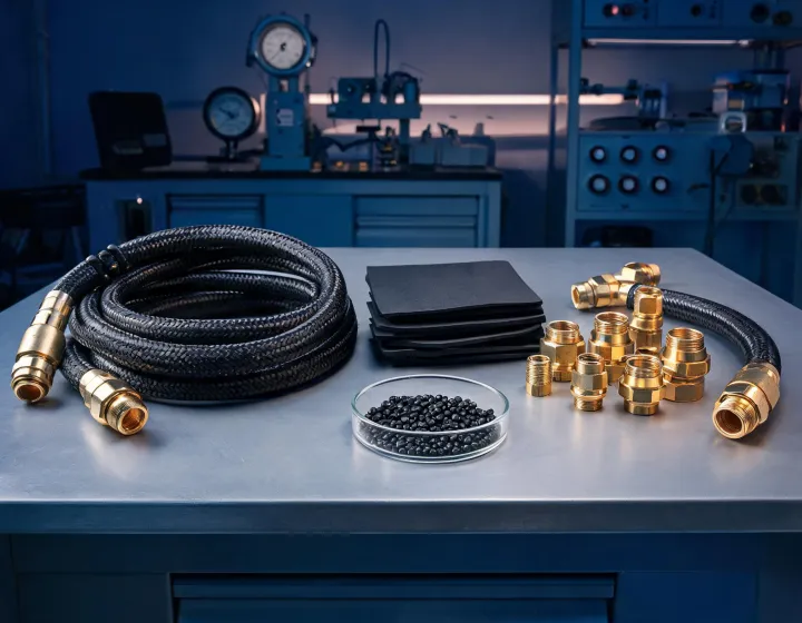 Goodyear industrial rubber hose and polymer compound lab